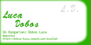 luca dobos business card